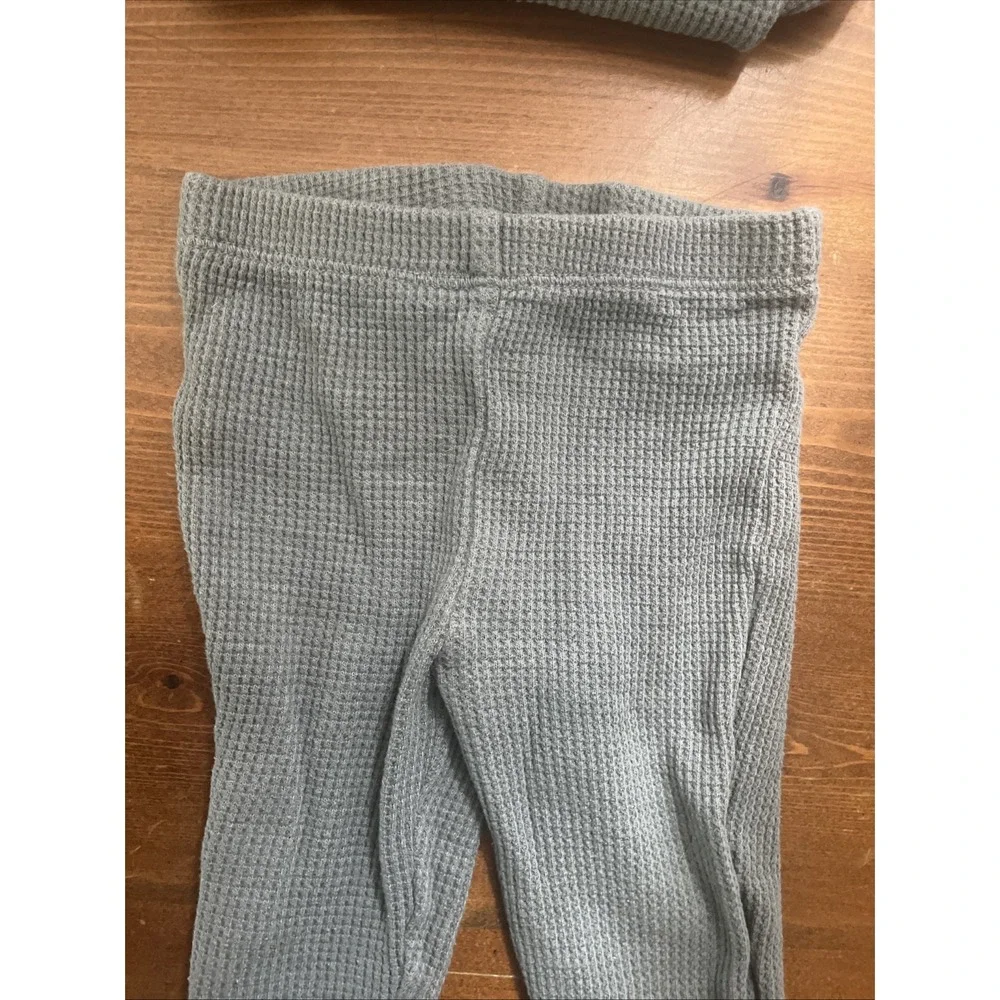 LITTLE PLANET BY CARTERS‎ 9M Waffle Long Sleeve Pant Set